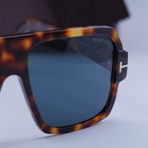 Tom Ford Camden FT0933 53V Square Sunglasses - Blonde Havana/Blue - Picture 5 of 9